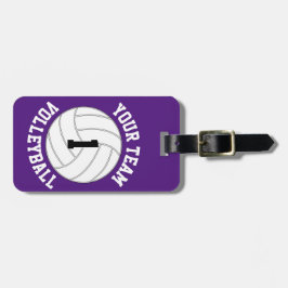 Anpassningsbar Volleyball Team Namn, Player Number Bagagebricka