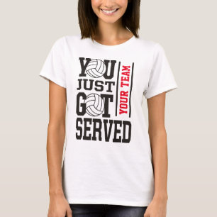 Anpassningsbar Volleyball Team Shirt Team Motto T
