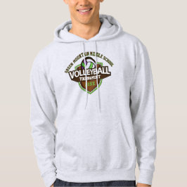 Anpassningsbar Volleyball Tournamet År Namn nummer Hoodie