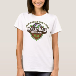 Anpassningsbar Volleyball Tournamet År Namn nummer T Shirt