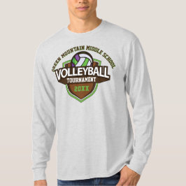 Anpassningsbar Volleyball Tournamet År Namn nummer T Shirt
