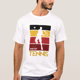 Anpassningsbar, vuxen för retrotennis t shirt