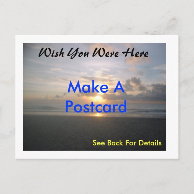 Anpassningsbar vykort (Framsida)