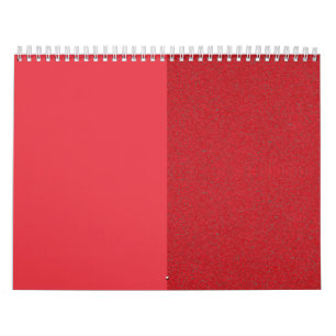 Anpassningsbar Wall Calendar - Split Tomato Red De Kalender