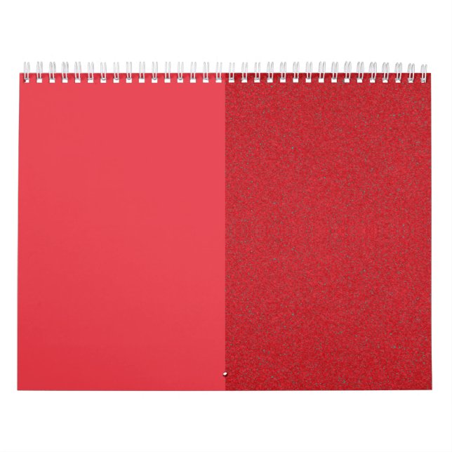 Anpassningsbar Wall Calendar - Split Tomato Red De Kalender (Omslag)