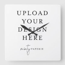 Anpassningsbar Wall Clock - gör det själv