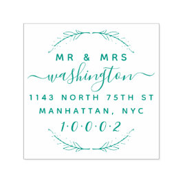 Anpassningsbar WAN & Script Returadress Självfärgande Stämpel