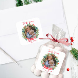 Anpassningsbar Wandefoto Ram "Tis the Season, Helg Fyrkantigt Klistermärke