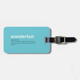 Anpassningsbar Wanderlust Karta Luggage Tag Bagagebricka