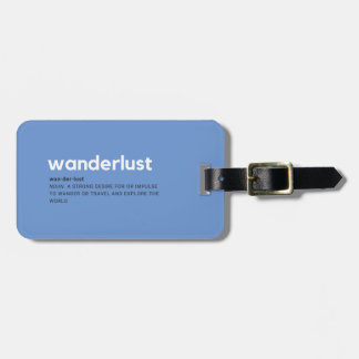 Anpassningsbar Wanderlust Karta Luggage Tag Bagagebricka