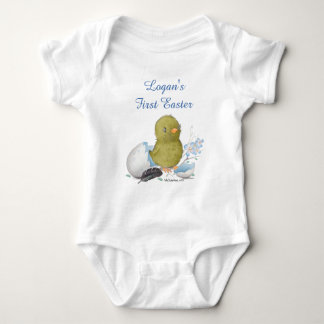Anpassningsbar Watercolor Chick Egg First Påsk Boy Tröja
