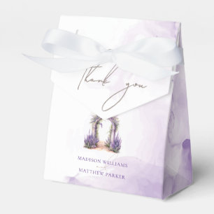 Anpassningsbar Watercolor Lavender Garden Wedding Presentaskar