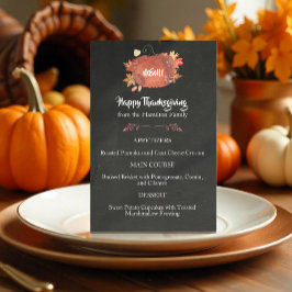 Anpassningsbar Watercolor Pumpkin Thanksgiving Men