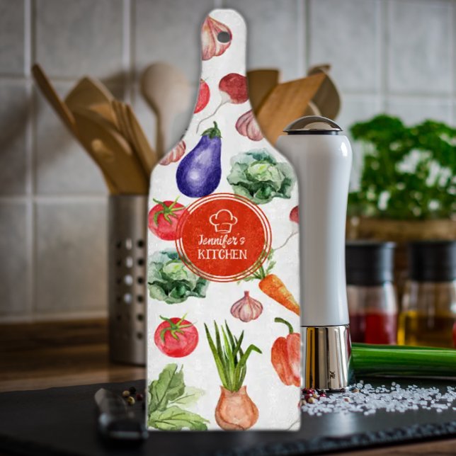 Anpassningsbar Watercolor Vegetables Kitchen (Skapare uppladdad)