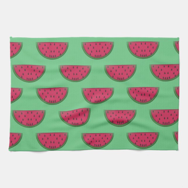 Anpassningsbar Watermelon Kitchen Towel Kökshandduk (Horisontell)