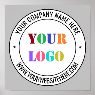 Anpassningsbar Webbplatsen Namn Business Logotyp P Poster