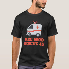 Anpassningsbar Wee Woo Ambulance First Responder H T Shirt