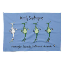 Anpassningsbar Weedy Seadragon Kitchen Towel