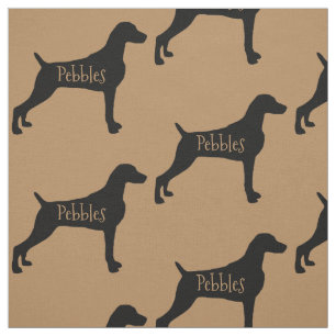 Anpassningsbar Weimaraner Hund Fabric Tyg