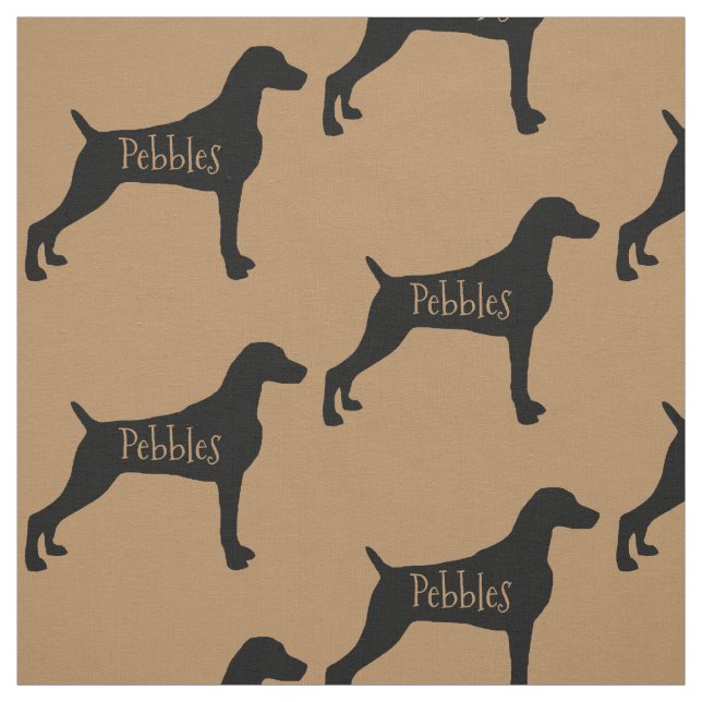 Anpassningsbar Weimaraner Hund Fabric Tyg (Provkarta)