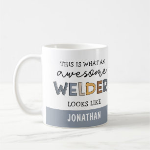 Anpassningsbar Welder Funny Fantastisk Welder Gift Kaffemugg
