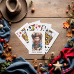 Anpassningsbar Western Cowboy Birthday Casinokort<br><div class="desc">Behandla lite Vilda western roligt med de här anpassningsbar cowboyspelkorten,  med lite buckaroo i bandana och stövlar! Personligen med ditt barns namn gör de Westerna korten perfektens fest,  spelpris eller födelsedagspresent till cowboyen firande. Underbar för andra födelsedagar,  rodeo party och land-stil sammankomster!</div>