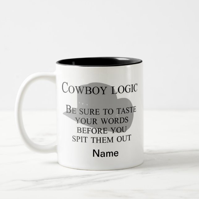 Anpassningsbar Western kaffe Mugg | Cowboy Mugg (Vänster)