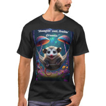 Anpassningsbar Whimsical Opossum Psychedelic Hippi