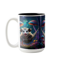 Anpassningsbar Whimsical Opossum Psychedelic Hippi