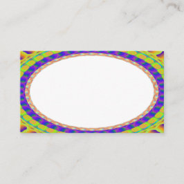 Anpassningsbar White Center B6-Affärskort Visitkort