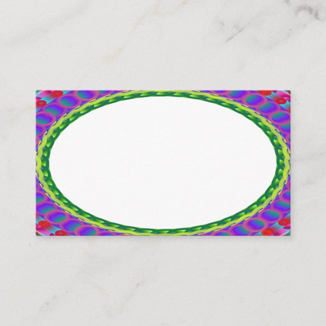 Anpassningsbar White Center B7 Affärskort Visitkort (Framsida)