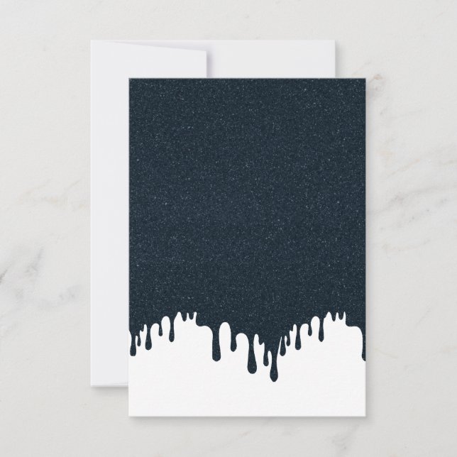 Anpassningsbar White Drip OSA kort - Struktur Art (Framsida)