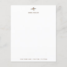 Anpassningsbar White Hummingbird Stationery Papper