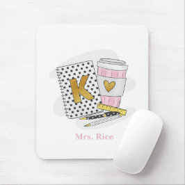 Anpassningsbar White Kindergarten Teacher-uppskatt Musmatta