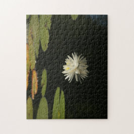 Anpassningsbar White Lilly Pond Puzzle Pussel