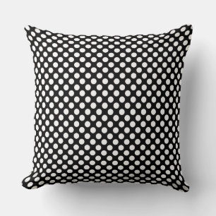 Anpassningsbar White Polka dots Dekorativ kudde