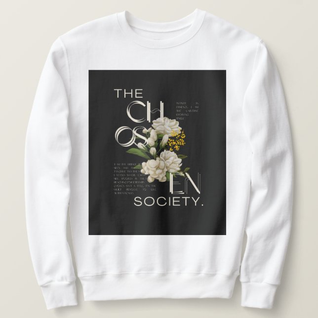 Anpassningsbar White Sweatshirt TCS-Edition (Design framsida)