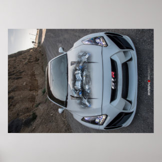 Anpassningsbar Widebody R35 Nissan GT-R på PCH Poster