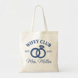 Anpassningsbar Wifey Klubb Tote Bag, Tote Bag, Wif Tygkasse