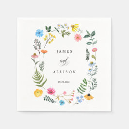 Anpassningsbar Wildblomens utandning Botanical Brö Pappersservett