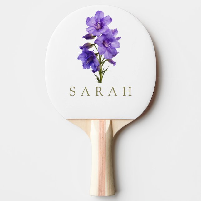 Anpassningsbar Wildblomma Pingisracket (Framsidan)