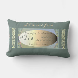 Anpassningsbar Wildbloms Bröllop-årsdag Lumbar Pil Lumbarkudde