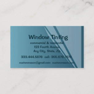 Anpassningsbar Windows Tinting Maintenance Visitkort