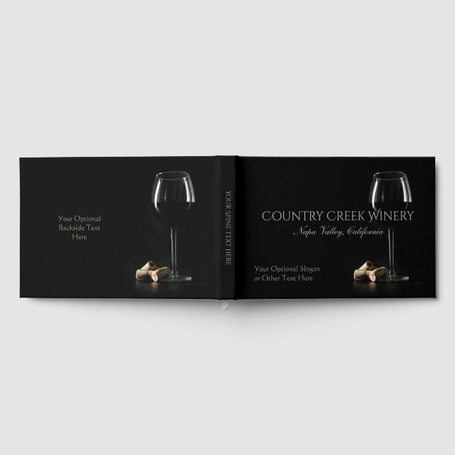 Anpassningsbar Winery/Vin Pub/Bartender Gästböcker (Full)