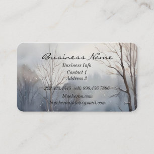 Anpassningsbar Winter Forest Landcape Scenery Art Visitkort