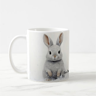 Anpassningsbar Winter Rabbit Pet Kärlek Cute Aesth Kaffemugg