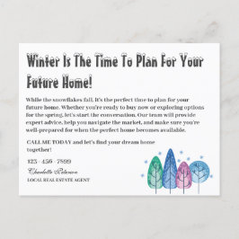 Anpassningsbar Winter Säsong Real Gods Marknadsför Vykort