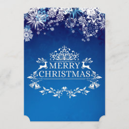 Anpassningsbar Winter Wonderland jul-Helgdag Card Julkort