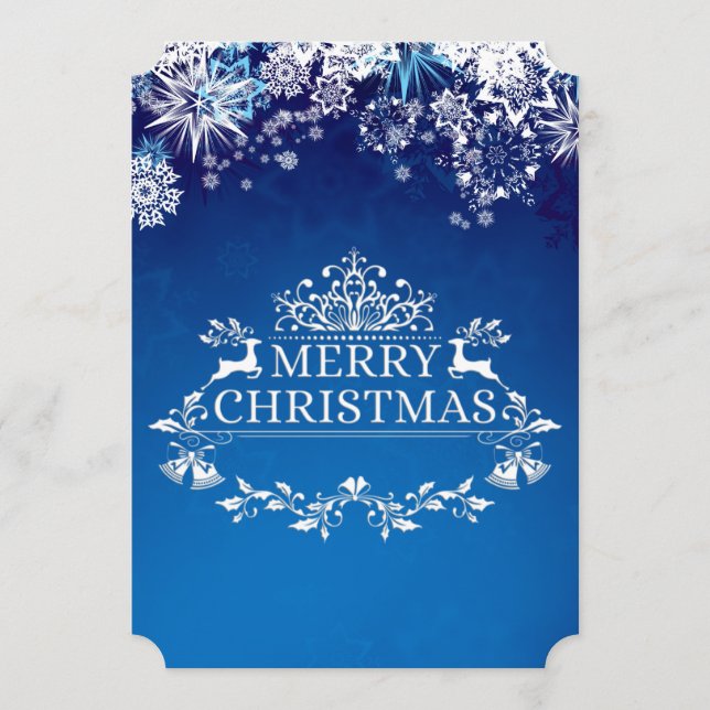 Anpassningsbar Winter Wonderland jul-Helgdag Card Julkort (Framsida)