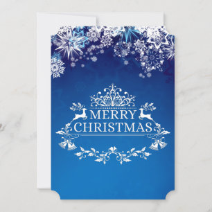 Anpassningsbar Winter Wonderland jul-Helgdag Card Julkort